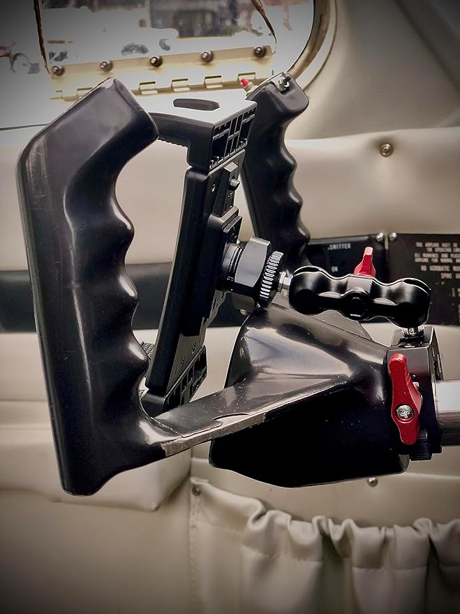 Aviator+ iPad Mount for Airplane Cockpit – Pilot Yoke Mount & Suction Cup Window Holder, Fits iPad mini, Air, Pro, 9th/10th/11th/M4 Gen