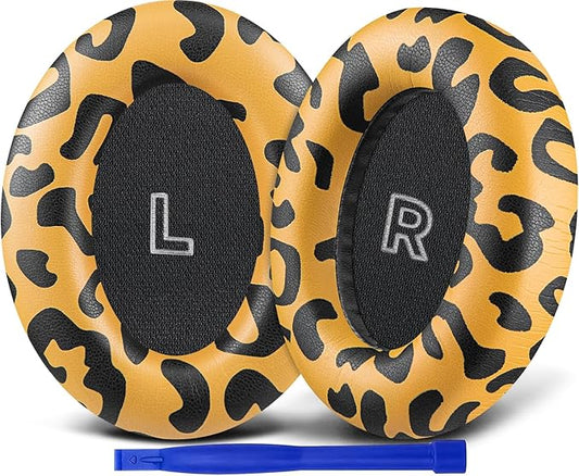 SOULWIT Replacement Earpads for Bose QC Ultra/New QuietComfort Ultra(2nd Gen) Wireless Headphones, Ear Pads Cushions with Softer Protein Leather, High-Density Noise Isolation Foam - Tiger Stripes