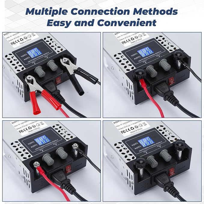 AC to DC Converter 110V-12V DC Power Supply Adjustable 0-24V 0-25A SMPS Max 600W Switching Power Supply for Led Strip, Motor Pump, CCTV, 3D Printer, Lab Computer
