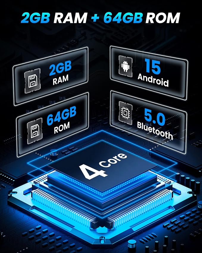 10.2" 4Core 64ROM Android 15 Upgrade Car Radio for 2014 2015-2018 Chevy Silverado: GMC Sierra 1280 * 800 HD IPS Touch Screen Wireless CarPlay Android Auto GPS 5G WiFi Bluetooth Backup Camera SWC FM
