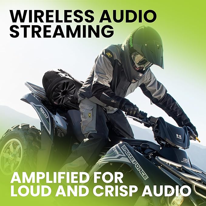 BOSS Audio Systems ATV25B ATV UTV Sound System - 6.5 Inch Speakers, 1.5 Inch Tweeters, Full Range, IPX5 Weatherproof, Bluetooth Remote, Built-in Amplifier, Golf Cart Compatible