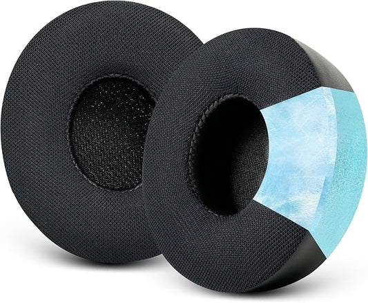 GVOEARS Ear Pads Replacement for Beats - Cooling Gel Earpad Cushions for Solo 2/3 Wired Wireless Headphones Covers with Noise Isolation Memory Foam (Black)