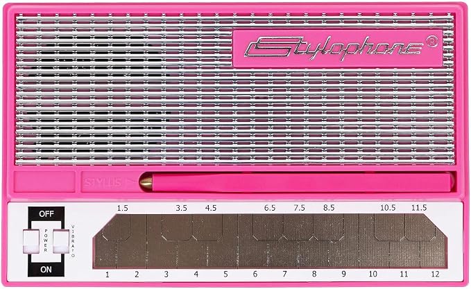 Stylophone Pink - The Original Pocket Electronic Synthesizer - Special Edition | Synth Musical Instrument | Synthesizer Keyboard | Stylophone Instrument