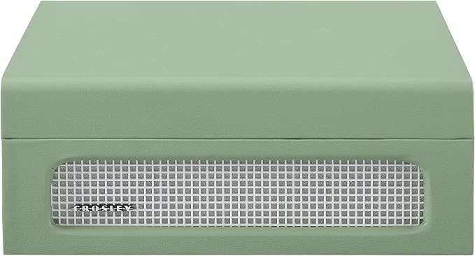 Crosley CR8017B-SA Voyager Vintage Portable Vinyl Record Player Turntable with Bluetooth in/Out and Built-in Speakers, Sage