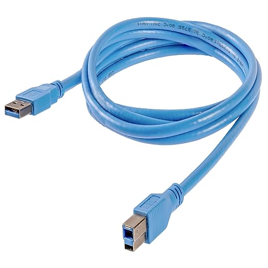 StarTech.com USB 3.0 Cable, 6ft, A to B, Blue