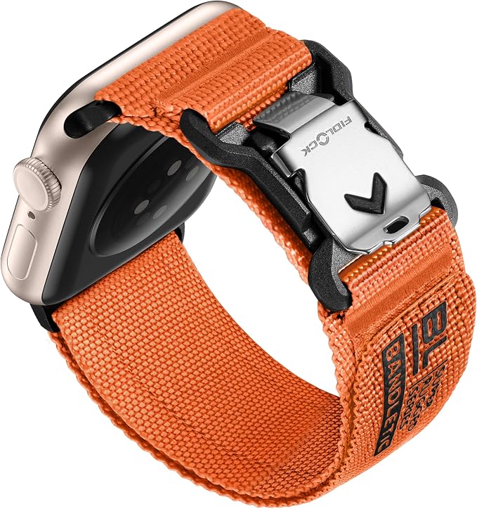 Bandletic Compatible with Apple Watch Band for Men Women, Wide Soft Nylon Sport Strap with Magnetic Fidlock V-Buckle for iWatch 42mm(Series 11/10), 41mm(9/8/7), 40mm(SE3/SE2/SE/6/5/4), 38mm(3/2/1)