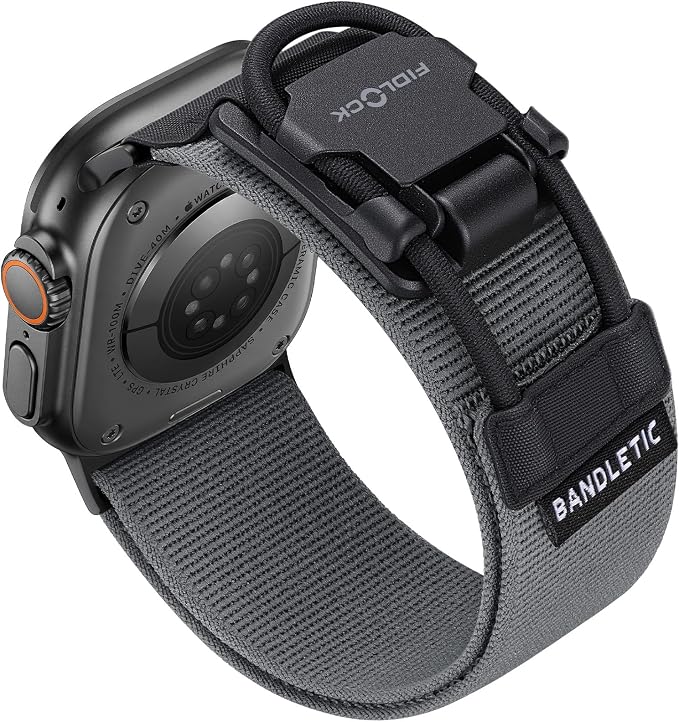 Bandletic Compatible with Apple Watch Series 11 Bands for Men, Adjustable Nylon Strap with Magnetic Fidlock Hook Rope Buckle for iWatch Ultra 3/2/1 49mm, Series 11/10 46mm, 9/8/7 45mm, SE/6/5/4 44mm