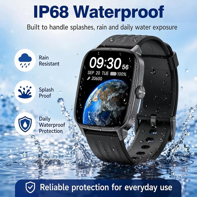 Stiive Pedometer Watch Senior Friendly No App/Phone Required, Waterproof Fitness Tracker Watch with Step Counter Calories/Sleep Tracker for Walking Running for Men Women
