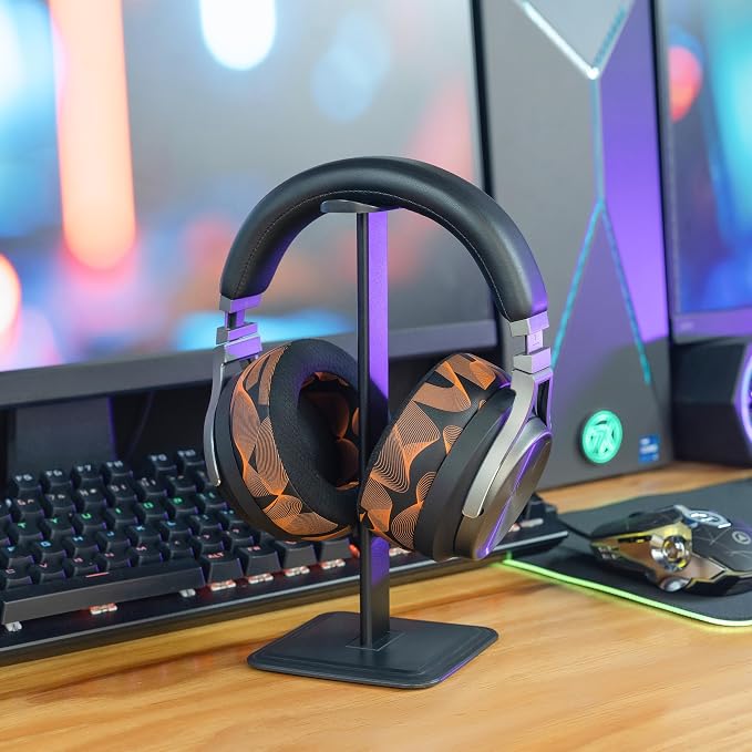 WC Freeze Virtuoso - Hybrid Fabric Cooling Gel Replacement Earpads for Corsair Virtuoso Gaming Headset, Made by Wicked Cushions, Improved Durability, Thickness and Sound Isolation | Kinetic Wave