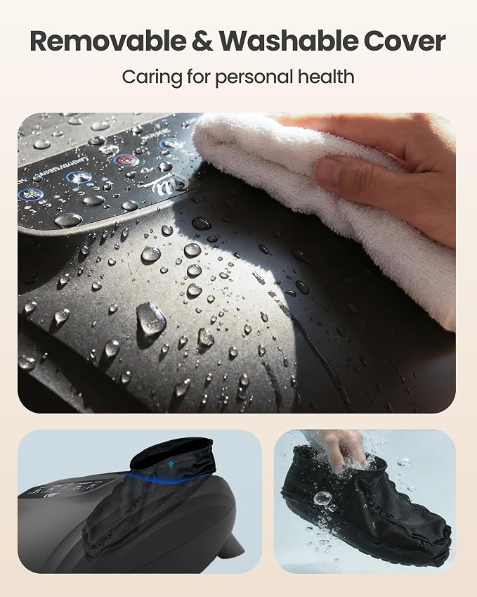 CILI Shiatsu FSA Foot Massager with Heat and Compression, Knead Rolling HSA Feet Massager for Neuropathy, Plantar Fasciitis, Remote Control, Up to Men Size 14", Christmas Gifts for Men Women