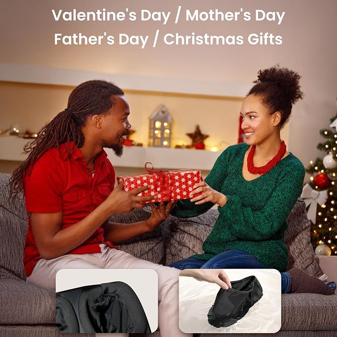 COMFIER 【2026 Gift for Men,Women,Foot Massager with Heat,Kneading,Vibration,Compression,FSA Eligible HSA Store,Pause Function,Shiatsu Massager for Plantar Fasciitis Neuropathy, Size 13