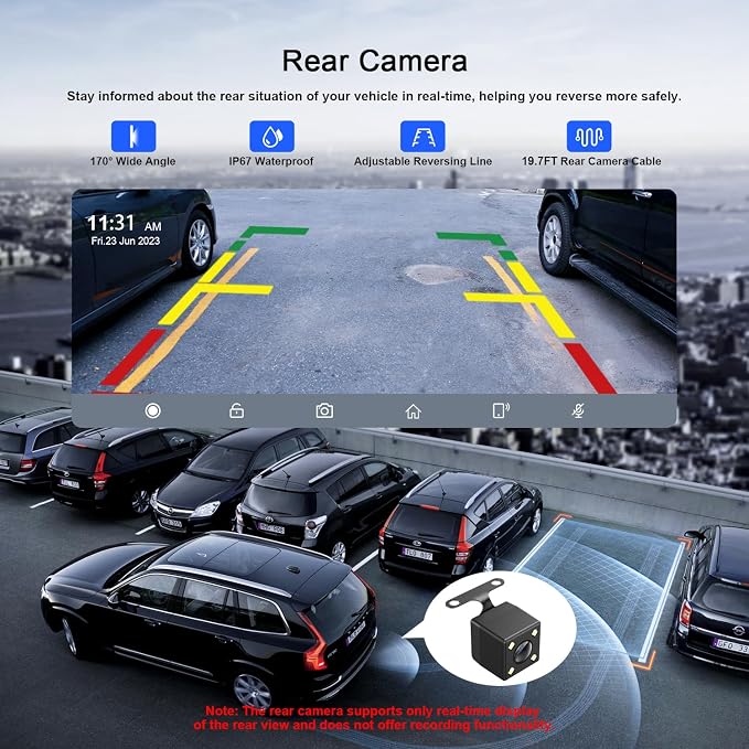 Avylet 9.26" Portable Carplay Screen for Car with Wireless Apple Car Play & Android Auto Touch Screen, OTA Upgrade, Backup Camera, Voice Control, GPS Navigation, Mirror Link, Bluetooth 5.0, FM, AUX