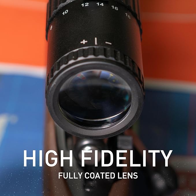Monstrum Hornet II 6-24x50 FFP Rifle Scope | Includes Zero Stop, Scope Level, and Detachable Sunshade