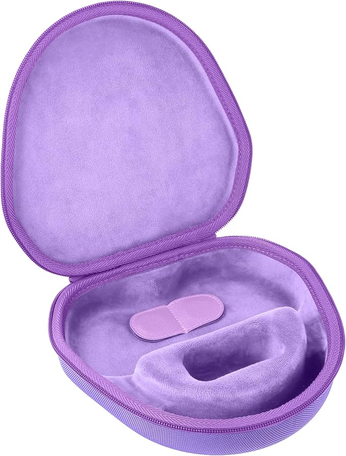 co2CREA Hard Case with Sleep Mode Replacement for Apple AirPods Max 2 / AirPods Max Wireless Over-Ear Headphones (Purple Case)