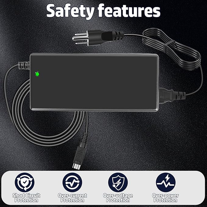 24v 4 pin Power Supply/4 pin XLR Power Supply 24v Compatible with TFT LCD TV Models Such as Targa LT3010, FSP180-AAA, FSP FSP150-AAAN1, 9NA1501700, FSP150-ABB, and 9NA1500900 FSP150-ABA