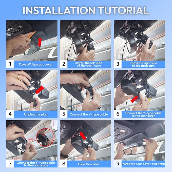 OEM Style Front 4K Dash Cam for Ford F150 2018-2025 & F250/F350/F450 2020-2026 Super Duty,Hidden Design,WiFi & App Control,Loop Recording,G-Sensor,64GB Card