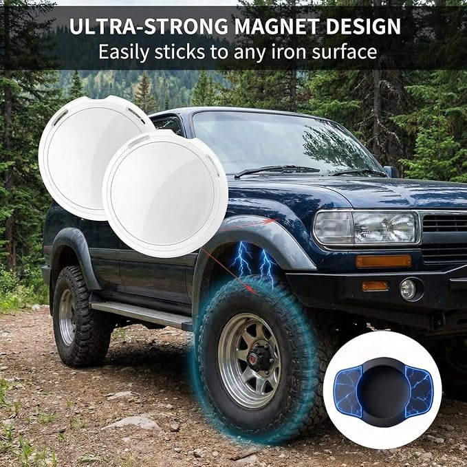 2 Pack GPS Tracker for Vehicles with Magnetic Case(iOS Only)Global Tracking | Work with Apple Find My Waterproof Real-Time Location Hidden Car Device Bluetooth Finder No Fee or Subscription Required