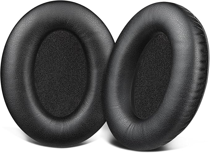 SOULWIT Ear Pads for Bose A20/A10 Aviation Headset, EarPads Cushions with Soft Protein Leather, High-Density Noise Isolation Foam - Black