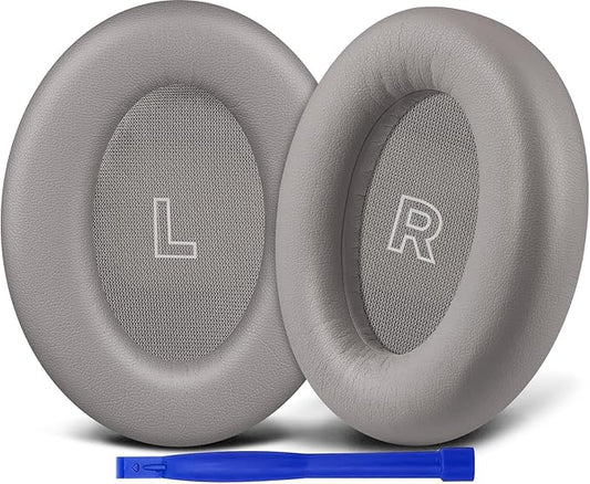 SOULWIT Replacement Earpads for Bose QC Ultra/New QuietComfort Ultra(2nd Gen) Wireless Headphones, Ear Pads Cushions with Softer Protein Leather, High-Density Noise Isolation Foam - Sandstone