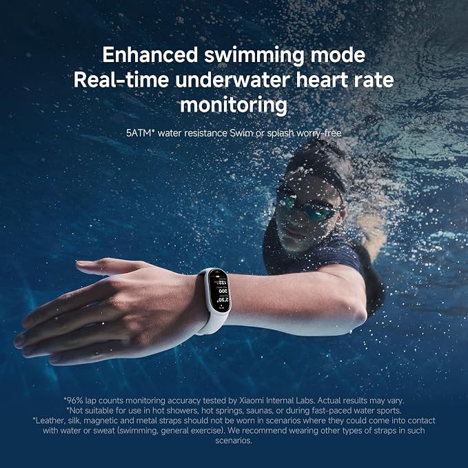 XIAOMI Mi Smart Band 10 (2025) Global Version - 1.72" AMOLED Display | 21 Days Battery Life | Touchscreen, Multi-Sport Tracker, Activity Tracker, Heart Rate Monitor | BT5.4 - (Mystic Rose)