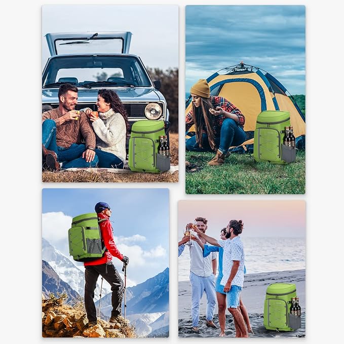 Maelstrom Cooler Backpack - 35/50 Can Insulated Soft Cooler Lunch Bag for Camping, Beach, Hiking & Shopping