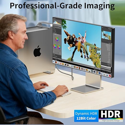 8K DisplayPort to HDMI Cable 20 ft, 8K@60Hz, 4K@240Hz, Nylon Braided, Unidirectional DisplayPort 1.4 Source to HDMI 2.1 Display, DP to HDMI Compatible with PC, Dell, AMD, Lenovo, Monitor, HP