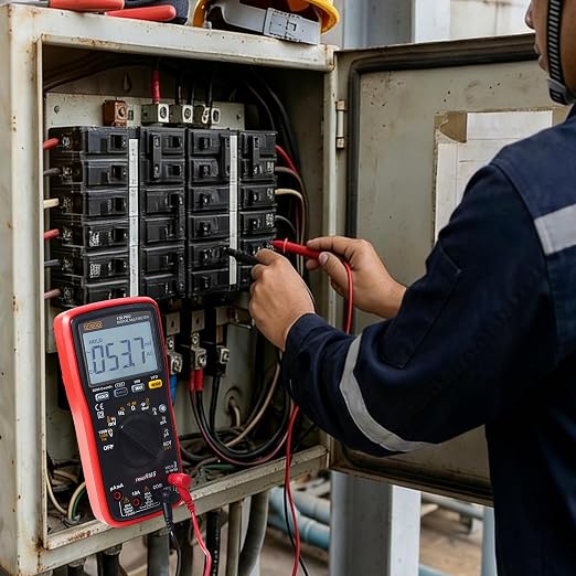 ZIBOO 17B PRO True RMS Digital Multimeter Measures AC/DC Voltage and Current Measurements up to 1000V and 10A (Optional AC Pliers)