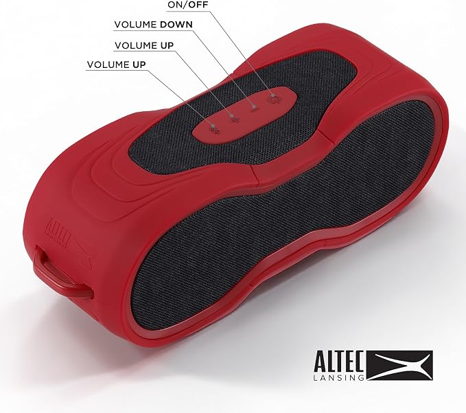 Altec Lansing - Portable Bluetooth Speaker, Waterproof IP67