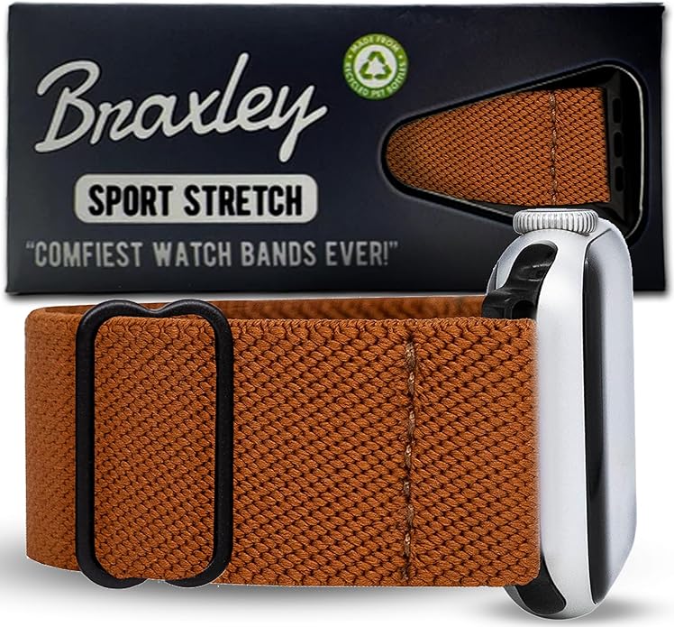 Braxley Bands for Apple Watches - Stretchy and Washable - Adjustable with Apple Watch Bands for Women & Men - Compatible with Apple Watch Series SE Ultra 9 8 7 6 5 4 3 2 1