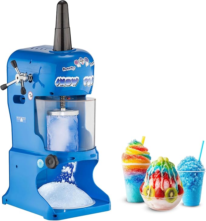 Shaved Ice Machine - 360lbs/hour 250W Electric Ice Shaver and Snow Cone Machine with Durable Stainless Steel Blades - Snow Cub Slushie Maker for Home, Bar, or Restaurant by Great Northern Popcorn