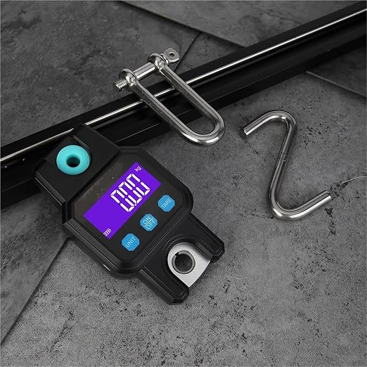 300kg Rechargeable Digital Crane Scale with Backlight & Hanging Hook - Ideal for Fishing, Travel, and Weighing