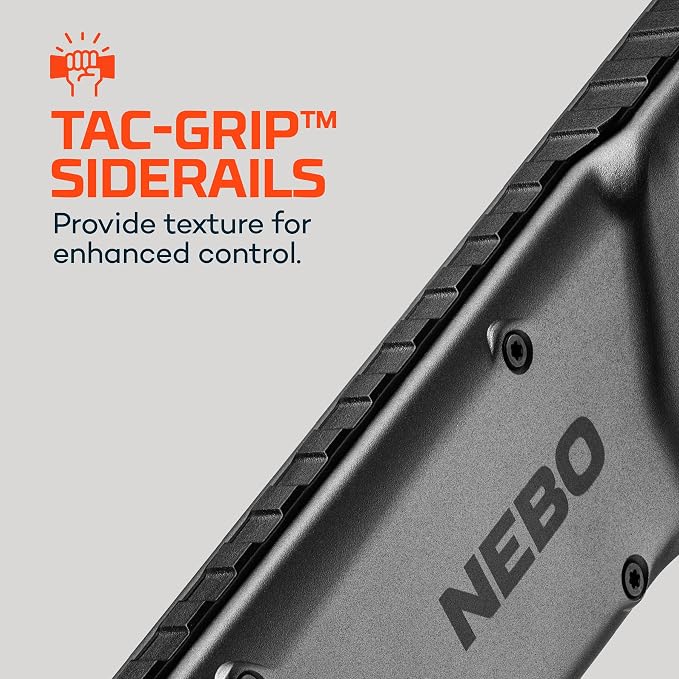 NEBO Edge 2K Pocket Light | 2000 Lumen Tactical LED Flashlight with Powerful Defensive Strobe, 5 Light Modes, USB-C Rechargeable, Dynamic Dial, Pocket Clip for Mechanics, Technicians & Everyday Carry