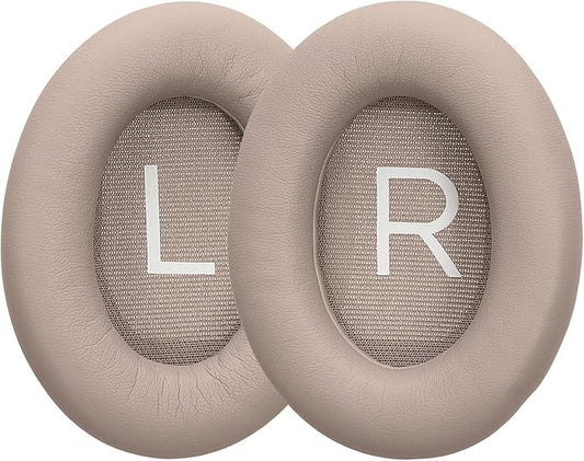 kwmobile Ear Pads Compatible with Bose QuietComfort 45 / QC45 / SC Earpads - 2X Replacement for Headphones - Beige
