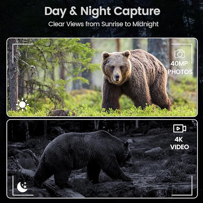 VisioGear Night Vision Binoculars - Night Thunder X3 4K Night Vision Goggles for Adults, AI Color Mode, 2000ft Range, 5000mAh Battery, 32GB Card for Camping & Hunting, Camouflage