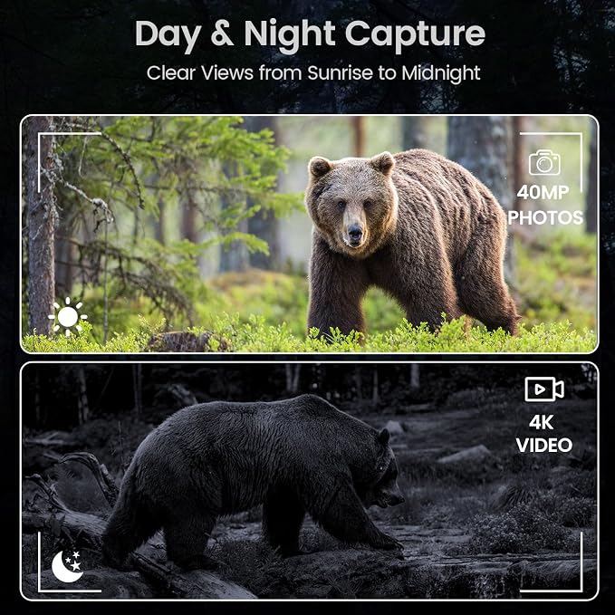 VisioGear Night Vision Binoculars - Night Thunder X3 4K Night Vision Goggles for Adults, AI Color Mode, 2000ft Range, 5000mAh Battery, 32GB Card for Camping & Security