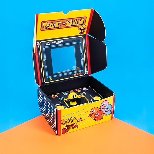 Pac-Man Plug & Play – Retro Gaming Console with Wireless Controller & Classic PAC-MAN Gameplay, Retro TV Game Console – HDMI Arcade Gaming System Plug-and-Play TV Arcade Game for All Ages.