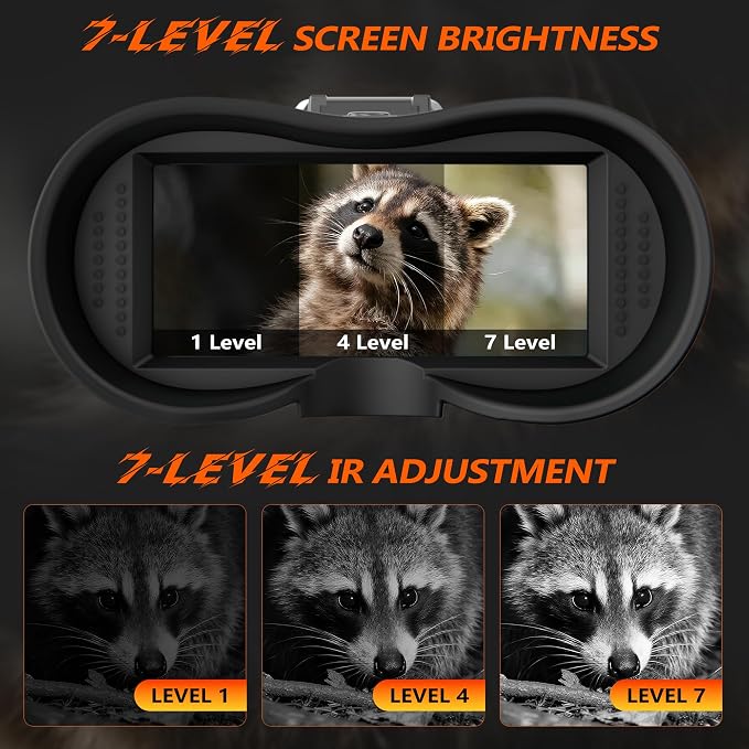 Dsoon Head-Mounted Night Vision Goggles Upgraded, Rechargeable Hands Free Night Vision Binoculars Goggles with Infrared, 1312FT, 32GB TF Card, Flashlight, 8X Digital Zoom