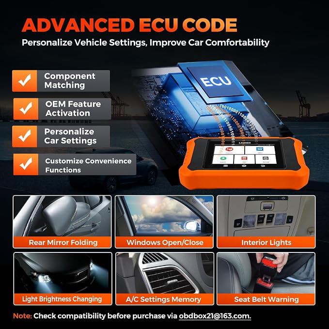 Launch Creader Elite V2.0 for BMW OBD2 Scanner, 2025 Full Systems Bi-Directional Scan Tool, All Reset Services, ECU Code, Battery Registration Tool for BMW Mini RR, Lifetime Free Update, Auto VIN