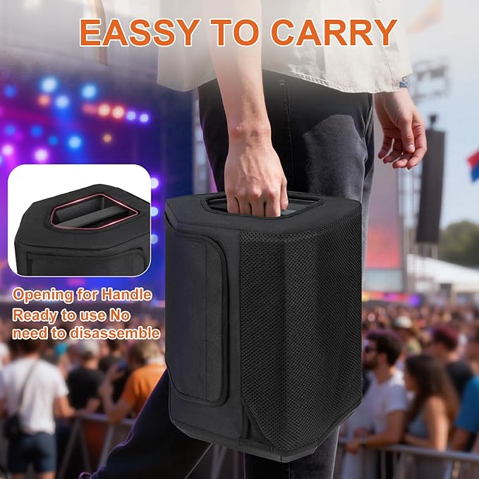 Speaker Cover Compatible with Bose S1 Pro Plus/S1 Pro Portable Bluetooth Speaker,Dustproof Side Opening Mesh Protective Case Bag fits for Bose Speaker(Cover Only)