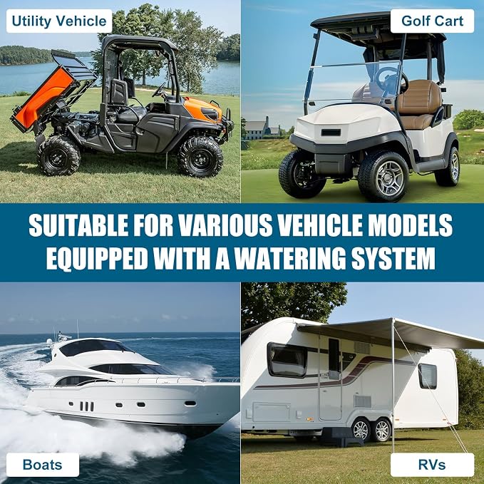 Golf Cart Water Hand Pump | Compatible with Trojan HydroLink & Flow-Rite Pro Fill Watering Systems | Portable Water Filler for Golf Carts & RVs
