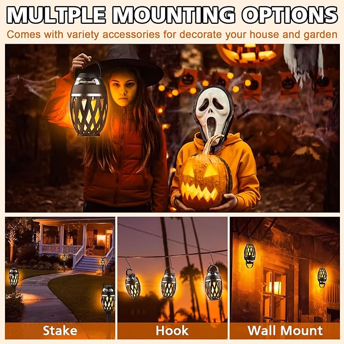 Gifts for Men Him Husband Boyfriend, Outdoor Bluetooth Speaker with Realistic Torch Flame Lights, Cool Portable Wireless Design for Patio Garden Camping Birthday Gifts (1 Pack)