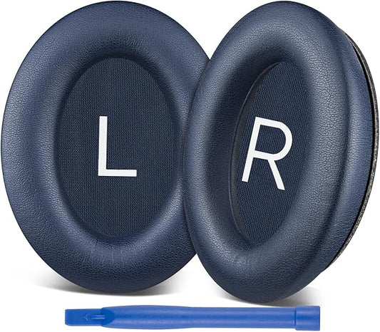 SOPROM Replacement Earpads for Bose QuietComfort 45 (QC45)/QuietComfort SE (QC SE)/Quiet Comfort Wireless Over-Ear Headphones, Ear Pads Cushions with Gentler Protein Leather - Blue