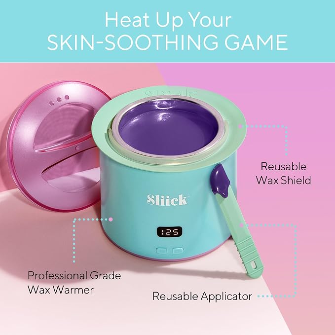 Sliick Professional Wax Warmer – At Home Waxing Kit for Women, At Home Wax Kit for Face & Body Hair Removal