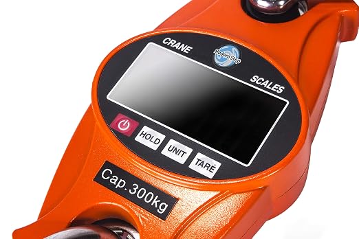 Digital Hanging Scale 660 LB 300 KG Cast Aluminum Case - Professional Heavy Duty Waterproof Fish Scale - Portable Durable Crane Scale for Luggage Weight Suitcase Hunting Farm Bow Fishing Scale