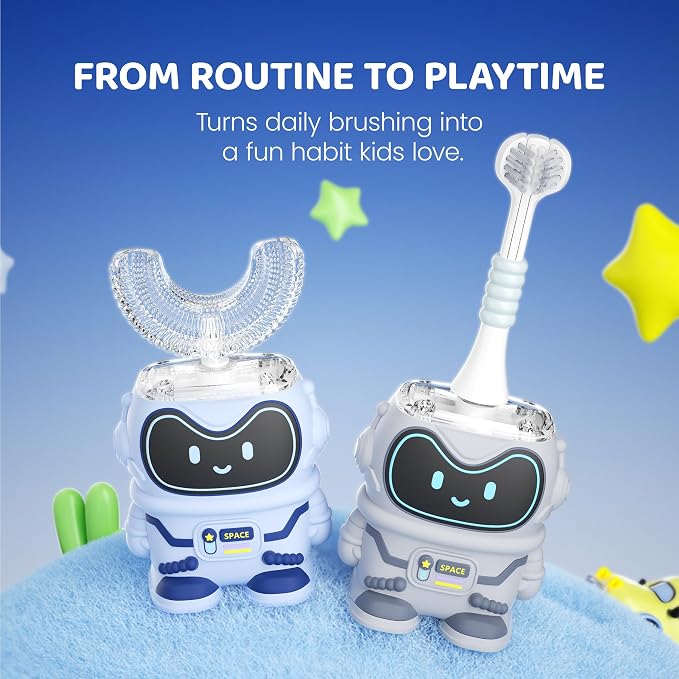 Well Before Kids Electric Toothbrush Bundle – Rechargeable Sonic Toothbrushes with 2-Minute Timer, Soft Dupont Bristles, 2 Brush Heads Each, Gentle for Ages 3+