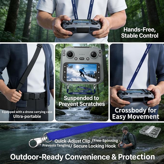 Foldable Mini Drone with 2K Camera and 4.5 Inch Screen, Portable Pocket Quadcopter for Adults and Kids, Follow Me Mode, One-Key Takeoff, Propeller Guards