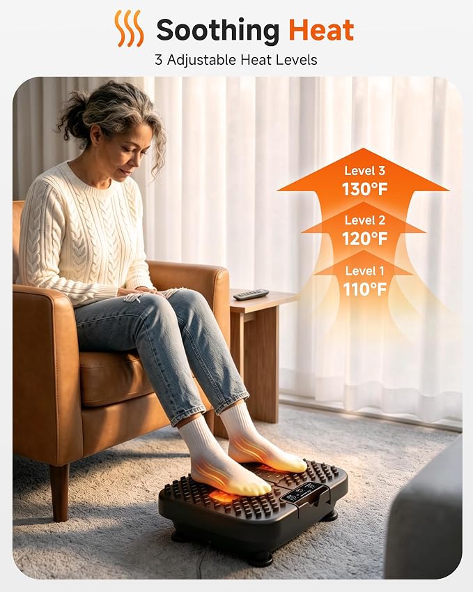 Snailax Foot Massager with Heat & Remote Control, Vibration Feet Massager for Relaxing Foot Massage at Home, Fathers Day Gift for Dad Men