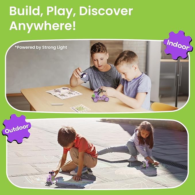 Sillbird Bundle - 2 Items Robot Building Kit with Remote Control & Solar Robotic Toys Christmas STEM Gift for Boys Aged 8-14, Coding Technic Creative Gifts for Kids Teens