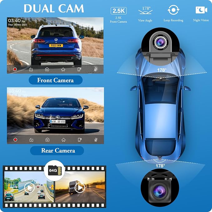 CARPURIDE W905 Wireless Carplay & Android Auto, Portable 9'' Touch Car Screen, 4K Dash Cam,Drive Play Car Play Navigation with Mirror Link/Siri/FM/Bluetooth/Light Sensor