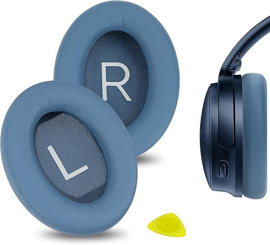 Geekria Replacement Ear Pads for Bose New QuietComfort QC45, QC35, QC35II, QC25, QC15, QC2, AE 2/2i/2w, SoundTrue, SoundLink AE2 Headphones Ear Cushions (Blue Dusk)